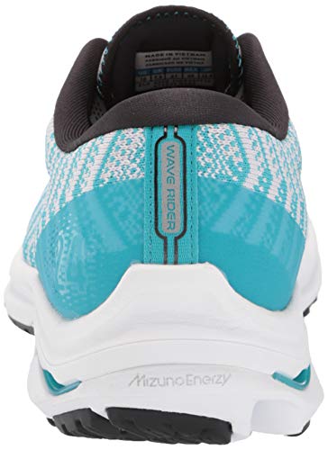 Mizuno Women's Wave Rider 24 WAVEKNIT Running Shoe, Nimbus Cloud-Phantom, 7.5 B US