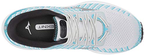 Mizuno Women's Wave Rider 24 WAVEKNIT Running Shoe, Nimbus Cloud-Phantom, 7.5 B US