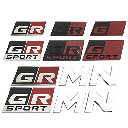 MLIENSIO Sticker de carro GRAMO Sport Logo Decal Front Hood Grille for Hv ya R es grmn rz rc rs Prius GRAMO Deportivo harrier GRAMO Pegatina de logotipo (Color Name : Gray)
