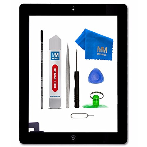 MMOBIEL Digitalizador compatible con iPad 2 (Negro) Ensamble Pantalla táctil frontal 9.7 pulg. 2011 incl. Kit de htas.