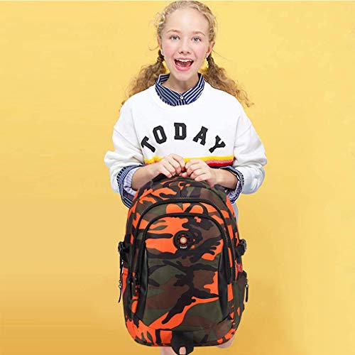 Mochila Infantil Niño por IvyH, Adolescente Camuflaje Bolsa para la Escuela, Bolsa de Escuela Primaria Mochila para niños