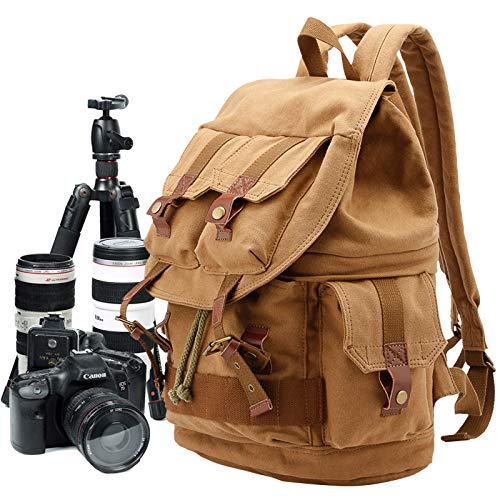 Mochila para cámara, Bolsa Impermeable para cámara antichoque con Correa de trípode, Gran Capacidad para la cámara réflex Digital Sony Nikon de Canon