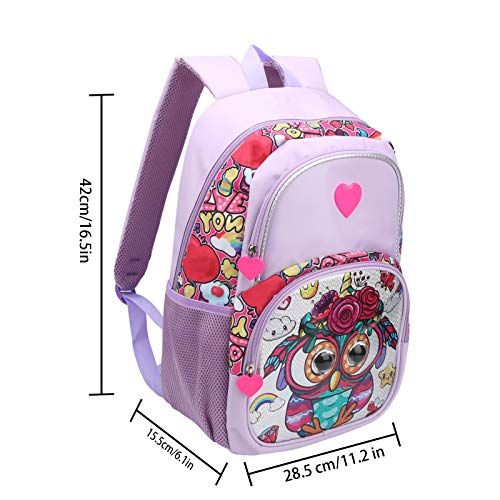 Mochila para Estudiantes, Conveniente para Usar Mochila Transpirable con Gran Espacio de Almacenamiento para Uso Escolar para Estudiantes(Púrpura)