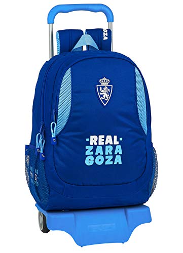 Mochila Safta Escolar con Carro de Real Zaragoza, 330x150x430mm