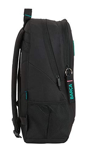 Mochila Safta Escolar de F.C. Barcelona 3ª Equip. 20/21, 320x160x440mm, negro/turquesa