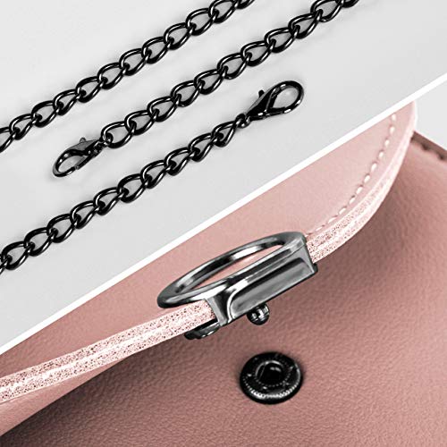 moex Bolso bandolera para todos los smartphones - Bolso pequeño para mujer con compartimento separado para teléfono móvil y ventana - Bolso cruzado de color rosa