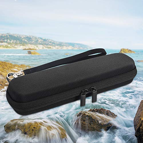 MoKo Funda de Pajilla LifeStraw, Almacenamiento Caja Bolsa Cremallera de Pajilla de Filtro de Agua con Correa de Mano y Mosquetón para LifeStraw, Pajilla de Purificación de Aguas Residuales, Negro