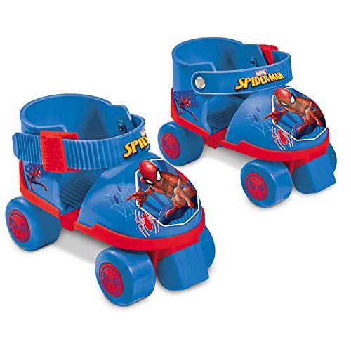 Mondo- Patines de Ruedas Ajustables Spider-Man Set Completo Toys 28629-Patines niños (22 a 29), Color Turquesa, Regolabile (28629)