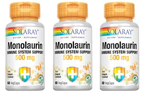 Monolaurin 500 mg - 60 vegcaps (Packs 3 u.)