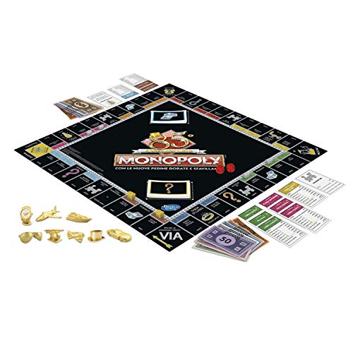 Monopoly – 85° Aniversario (Juego en Caja Hasbro Gaming, versión en Italiano).