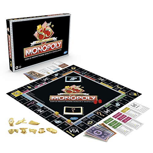 Monopoly – 85° Aniversario (Juego en Caja Hasbro Gaming, versión en Italiano).