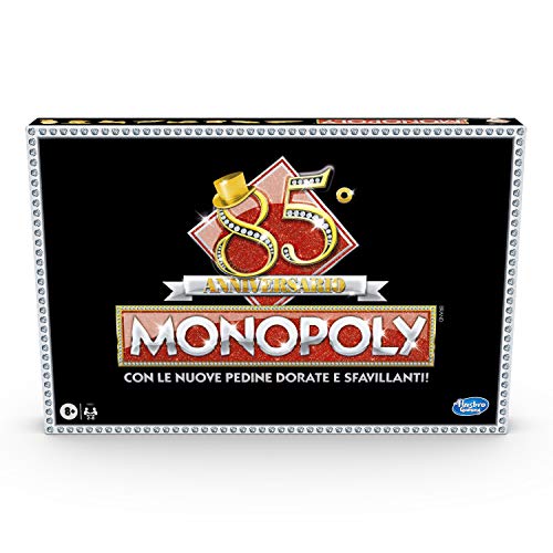 Monopoly – 85° Aniversario (Juego en Caja Hasbro Gaming, versión en Italiano).