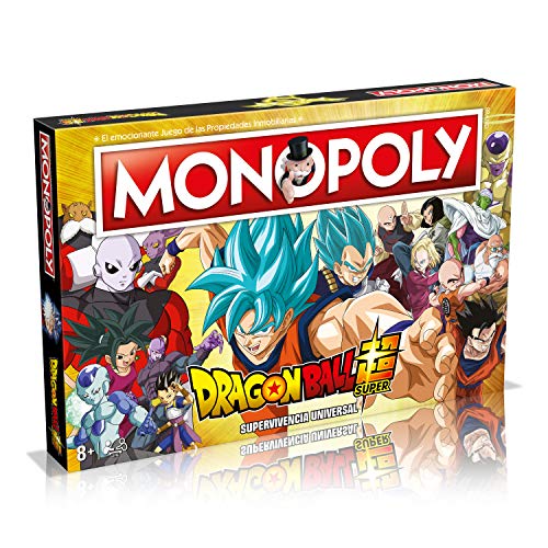 Monopoly Dragon Ball Super - Juego de Mesa de las Propiedades Inmobiliarias - Versión en Español