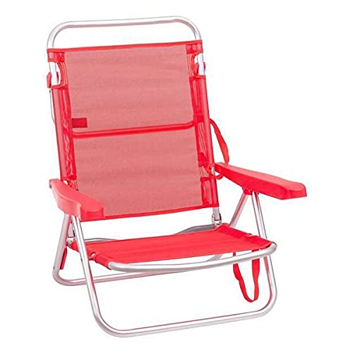 Monty LOLAhome Silla con Brazos de Playa Pop de Aluminio Coral Garden, Normal