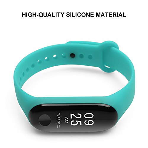 MONUARY 15 Piezas Correa para Xiaomi Mi Smart Band 4 / Mi Band 3 Pulsera, Silicona Reloj de Recambio Brazalete Coloridos Correas para Xiaomi Mi Band 3/4 [Compatible con Mi Smart Band 4]