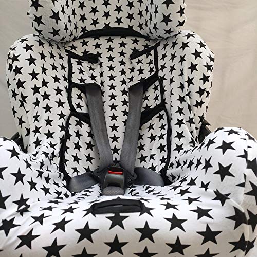 moon-bebe Funda para Silla de coche Klippan Kiss 2 Y KLIPPAN PLUS (BLANCO)