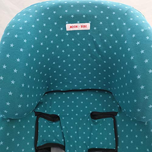 MOON-BEBE Funda para Silla de coche Klippan Kiss 2 Y KLIPPAN PLUS (GREEN)