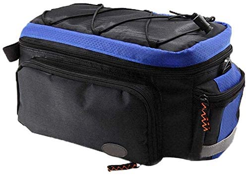 MOOUK Bicicleta Trasero Estante Maletero Bolso, Ligero Bolsa de Transporte Impermeable Equipaje Miriñaque Ciclismo Bici Sillín Asiento - Azul