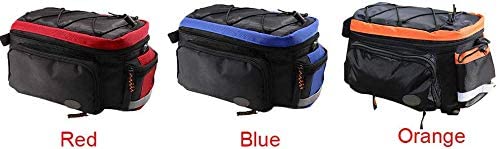 MOOUK Bicicleta Trasero Estante Maletero Bolso, Ligero Bolsa de Transporte Impermeable Equipaje Miriñaque Ciclismo Bici Sillín Asiento - Azul