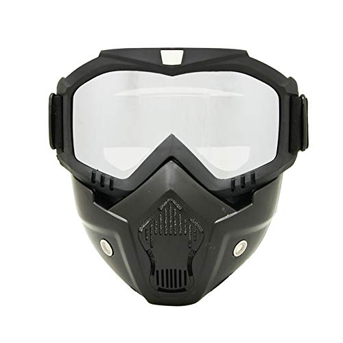 Motocicleta Bici de la Suciedad ATV Gafas Máscara Desmontable Proteger Acolchado Casco Gafas de Sol Montura en Carretera UV Gafas de Moto