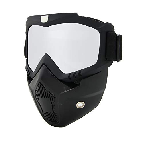 Motocicleta Bici de la Suciedad ATV Gafas Máscara Desmontable Proteger Acolchado Casco Gafas de Sol Montura en Carretera UV Gafas de Moto