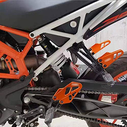 Motocicleta CNC Aluminio Protección de Estriberas Guardia del Talón para DUKE 125 250 390 2017-2020-Naranja