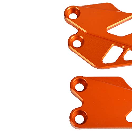 Motocicleta CNC Aluminio Protección de Estriberas Guardia del Talón para DUKE 125 250 390 2017-2020-Naranja