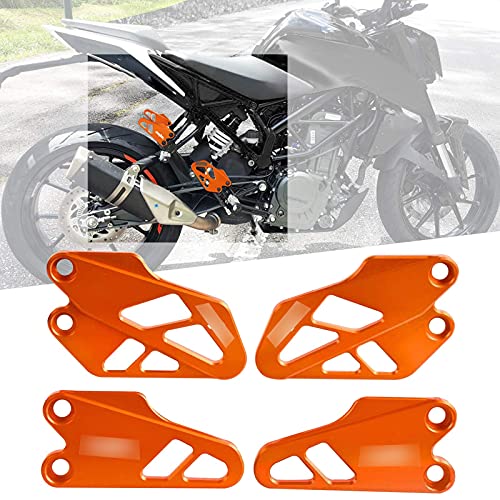 Motocicleta CNC Aluminio Protección de Estriberas Guardia del Talón para DUKE 125 250 390 2017-2020-Naranja