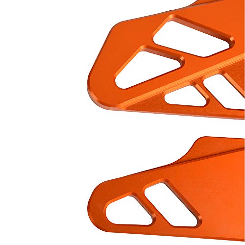 Motocicleta CNC Aluminio Protección de Estriberas Guardia del Talón para DUKE 125 250 390 2017-2020-Naranja