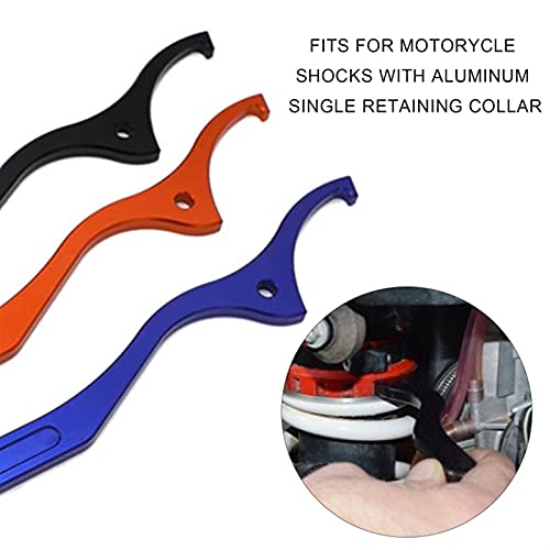 Motocicleta Herramienta de la Llave Inglesa de Amortiguador Trasero de la Motocicleta para FC FE TE TC 125 250 300 350 450 501 2014 2015 2016 2016 Durable (Color : Blue)