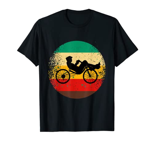 Motorista reclinado con bicicleta triciclo Camiseta