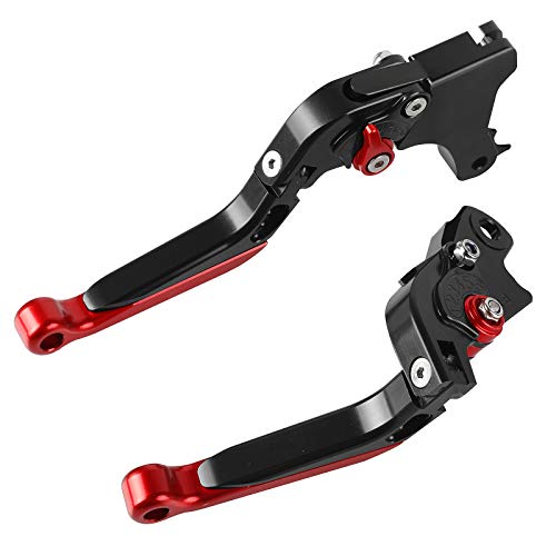 Motos Palancas de Embrague y Palanca de Freno para F800GS/Adventure F800R F800S F800GT F800ST F700GS F650GS-Negro+Negro+Rojo+Rojo