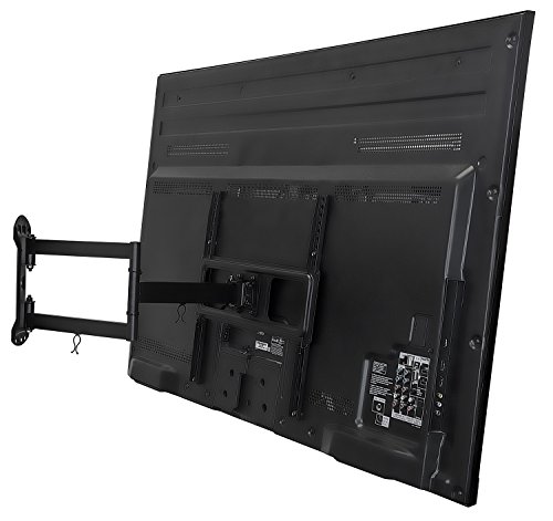 Mount-It! Brazo de montaje en pared para TV de movimiento completo con extensión de 60 cm, se adapta a televisores de 32 a 55 pulgadas con hasta VESA 400 x 400, capacidad de 85 libras