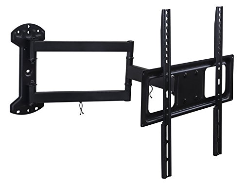 Mount-It! Brazo de montaje en pared para TV de movimiento completo con extensión de 60 cm, se adapta a televisores de 32 a 55 pulgadas con hasta VESA 400 x 400, capacidad de 85 libras