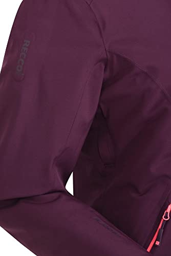 Mountain Warehouse Chaqueta de esquí para Mujer Slopestyle Extreme - Abrigo con Aislamiento, Impermeable, Chaqueta de Invierno cálida y Transpirable - para Vacaciones Burdeos 38