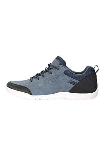 Mountain Warehouse Zapatos para Hombre Phantom II - Parte Superior de Ante Vacuno, Forro de Malla, Transpirable, protección de talón y Puntera - para Caminar, Senderismo Azul 42