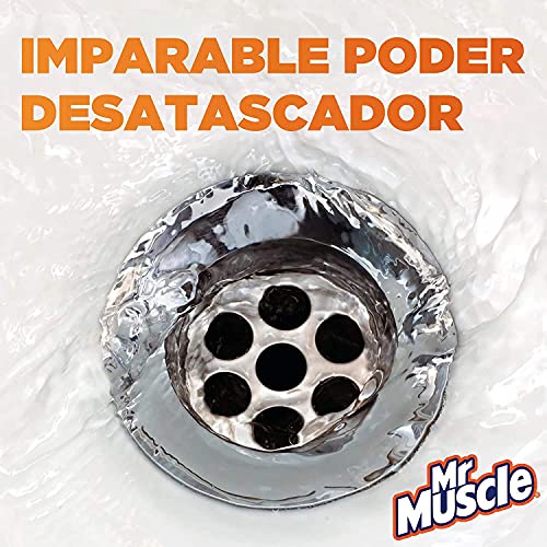 Mr Muscle - Forza Desatascador Gel Power. Gel limpia tuberías. Desatascador líquido potente desagües, Pack de 2 Uds, Cantidad total 2x1L