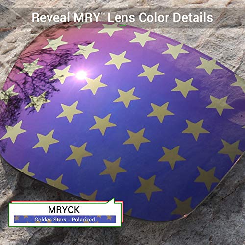 Mryok lentes polarizadas de repuesto para Oakley Jupiter Squared OO9135 – Golden Star