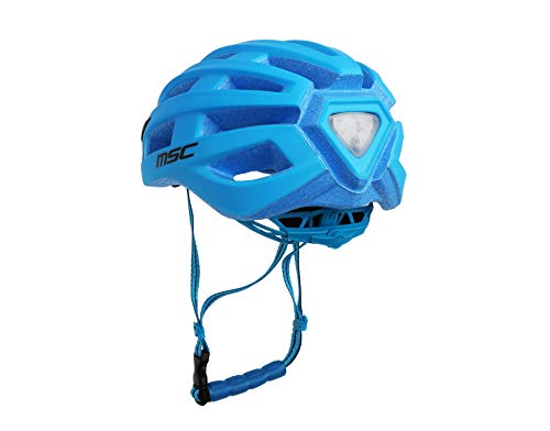 MSC Bikes Casco Road con LUZ M/L (58-61) Azul