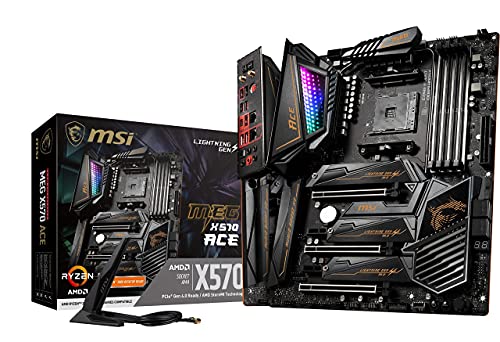 MSI MEG X570 Ace - Placa Base Enthusiast Gaming (Chipset AMD X570, DDR4, Audio Boost, Intel Lan, Socket AM4, Wi-Fi, Soporta AMD Pocesadores) Color Negro