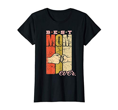 Mujer Best Mom Ever Mamá con su hijo Camiseta