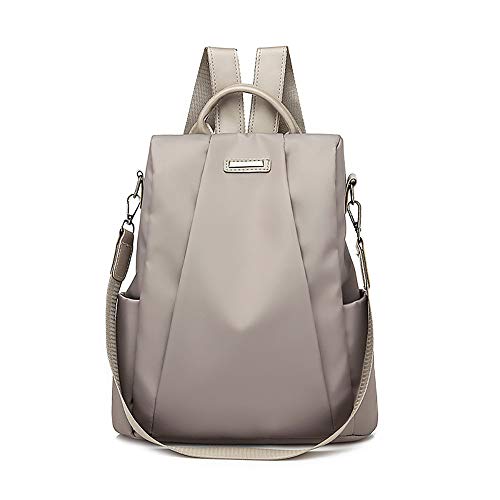 Mujer Mochila de viaje femenina Bolsa de viaje antirrobo Mochila de tela Oxford Sencilla y elegante casual bolso cuero bandolera moda cuero backpack