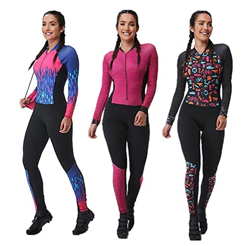 Mujeres Profesión Triatlón Triatlón Traje Ropa Ciclismo Skinsuits Rampers Mono Mono Triatlón Kits Jumpsuit Largo (Color : Set9, Size : XX-Large)