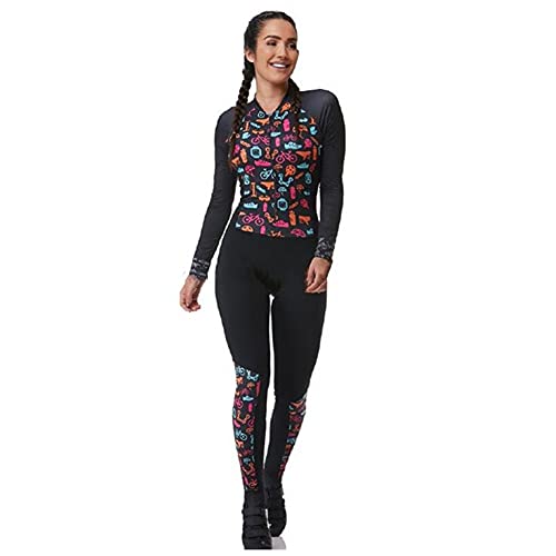 Mujeres Profesión Triatlón Triatlón Traje Ropa Ciclismo Skinsuits Rampers Mono Mono Triatlón Kits Jumpsuit Largo (Color : Set9, Size : XX-Large)