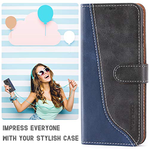 Mulbess Funda para Redmi Note 9 Pro, Funda para Redmi Note 9S, Funda con Tapa Redmi Note 9 Pro, Funda Xiaomi Redmi Note 9S Libro, Funda Cartera para Redmi Note 9 Pro Carcasa, Negro