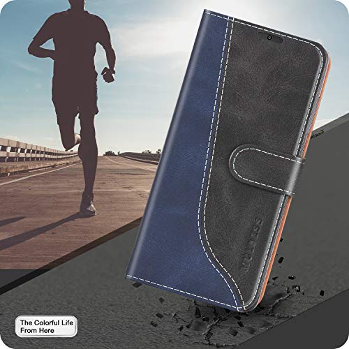 Mulbess Funda para Redmi Note 9 Pro, Funda para Redmi Note 9S, Funda con Tapa Redmi Note 9 Pro, Funda Xiaomi Redmi Note 9S Libro, Funda Cartera para Redmi Note 9 Pro Carcasa, Negro