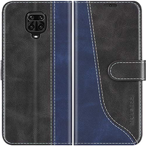 Mulbess Funda para Redmi Note 9 Pro, Funda para Redmi Note 9S, Funda con Tapa Redmi Note 9 Pro, Funda Xiaomi Redmi Note 9S Libro, Funda Cartera para Redmi Note 9 Pro Carcasa, Negro