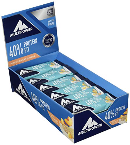 Multipower 40% Protein Fit Bar, Sabor Peach Yoghurt - 24 Barras