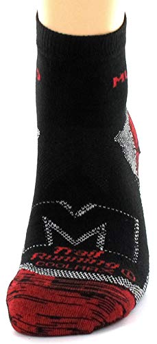 Mund Socks - Trail Running, Color Black/Red, Talla EU 46-49