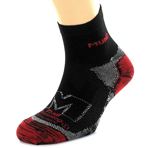 Mund Socks - Trail Running, Color Black/Red, Talla EU 46-49